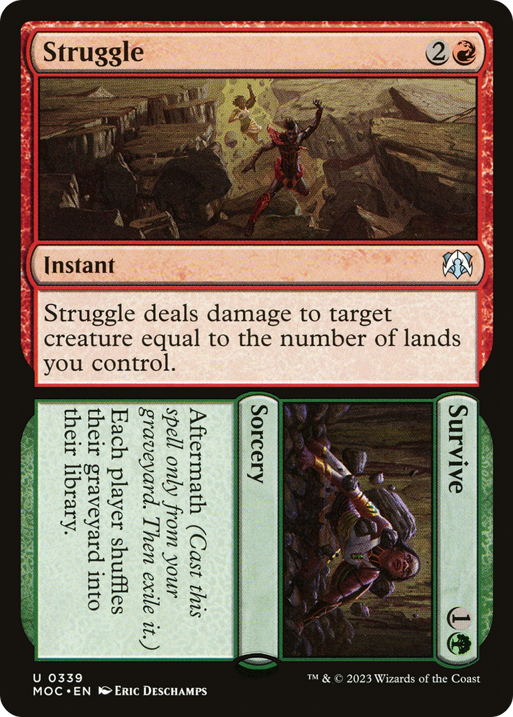 Struggle // Survive (339) [March of the Machine Commander] - Deck Out Gaming