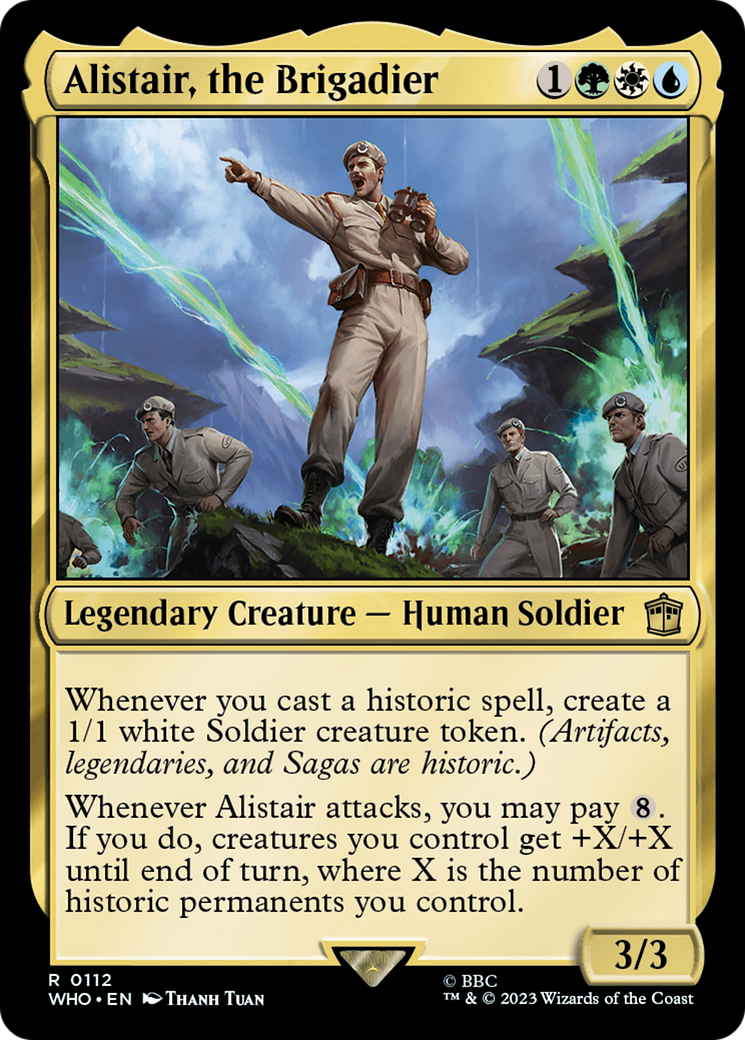 Alistair, the Brigadier (112) [Doctor Who] foil - Deck Out Gaming