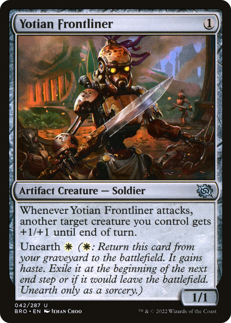 Yotian Frontliner (42) [The Brothers' War] foil - Deck Out Gaming