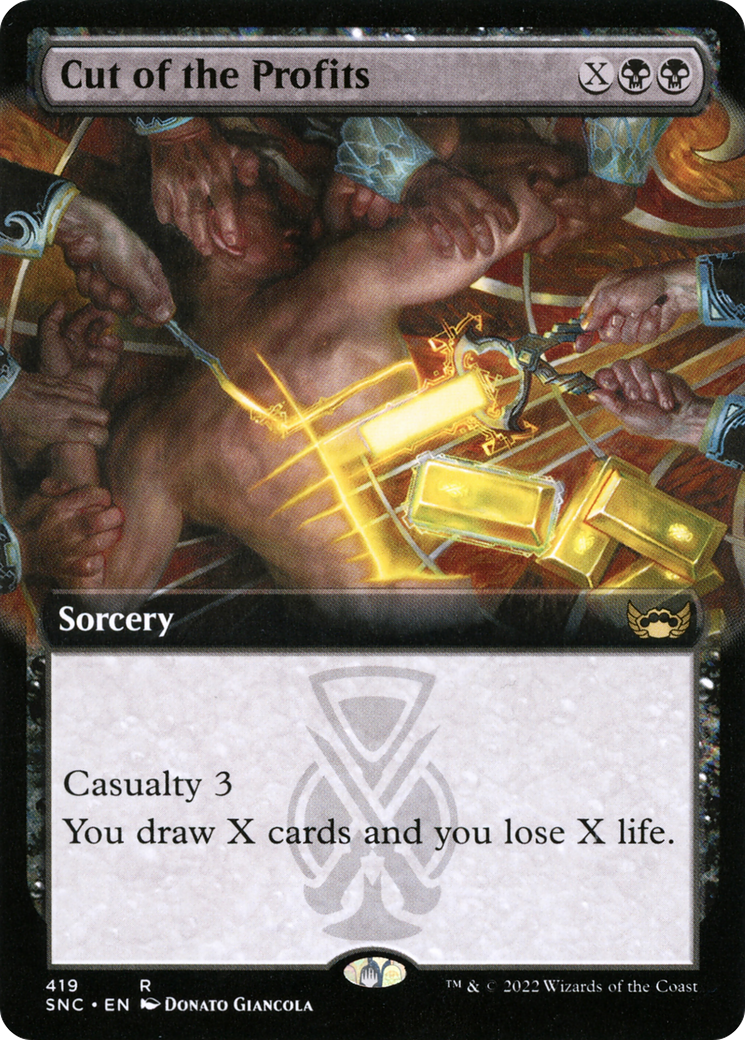 Cut of the Profits (Extended Art) (419) [Streets of New Capenna] foil - Deck Out Gaming