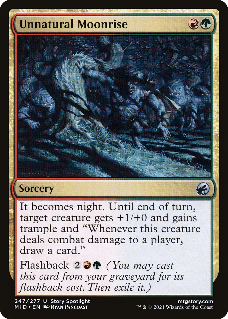 Unnatural Moonrise (247) [Innistrad: Midnight Hunt] - Deck Out Gaming