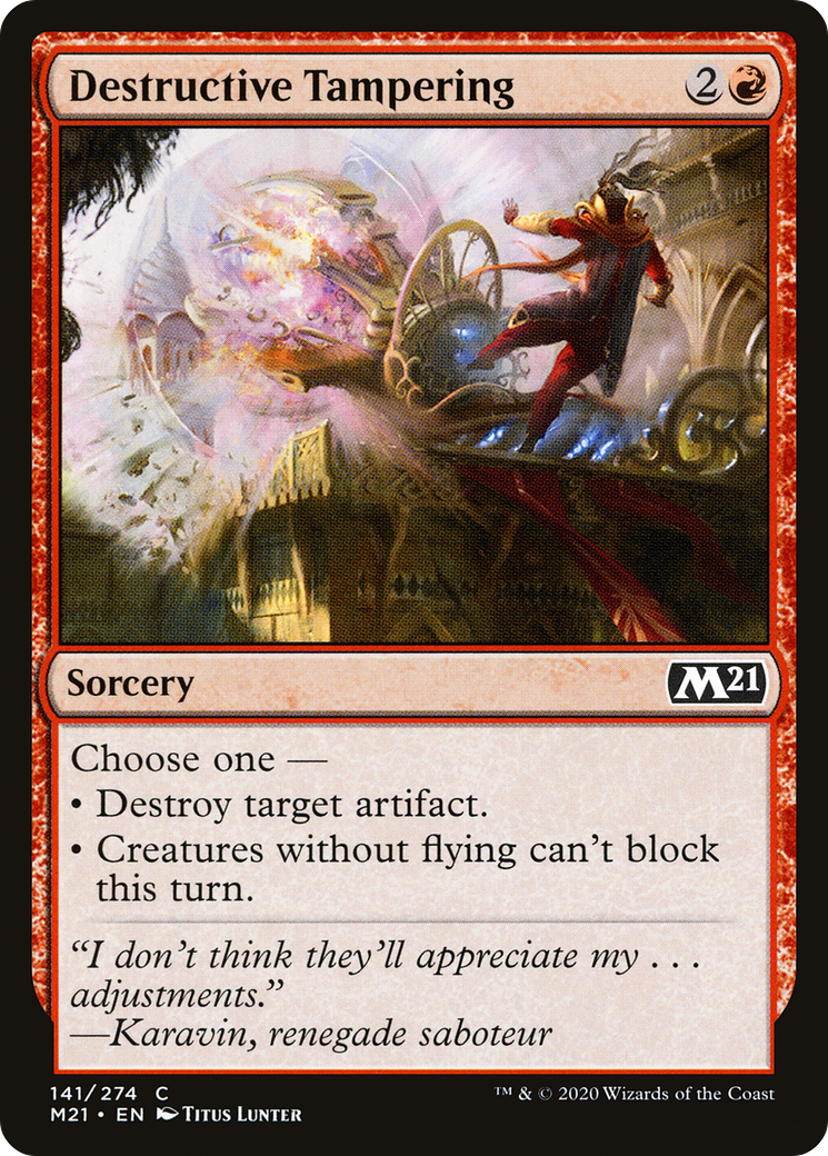 Destructive Tampering (141) [Core Set 2021] - Deck Out Gaming