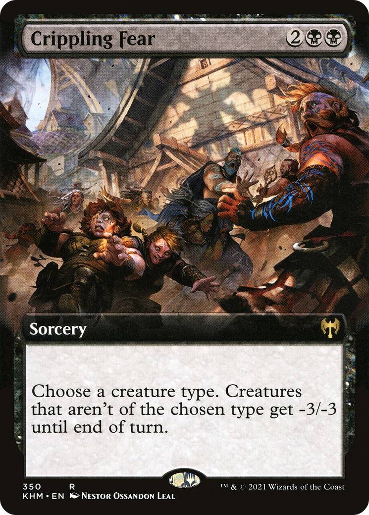 Crippling Fear (Extended Art) (350) [Kaldheim] - Deck Out Gaming