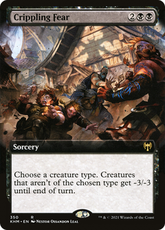 Crippling Fear (Extended Art) (350) [Kaldheim] foil - Deck Out Gaming