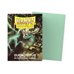 Dragon Shield Standard Size Dual Matte Sleeves - Eucalyptus - 100 Count - Deck Out Gaming
