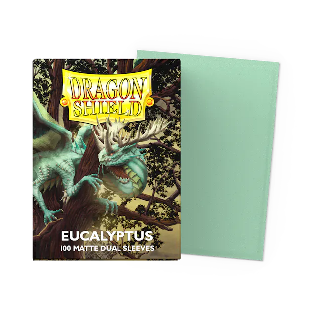 Dragon Shield Standard Size Dual Matte Sleeves - Eucalyptus - 100 Count