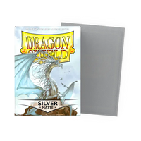 Dragon Shield Standard Size Matte Sleeves - Silver - 100 Count - Deck Out Gaming
