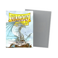 Dragon Shield Standard Size Matte Sleeves - Silver - 100 Count - Deck Out Gaming