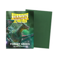 Dragon Shield Standard Size Matte Sleeves - Forest Green - 100 Count - Deck Out Gaming