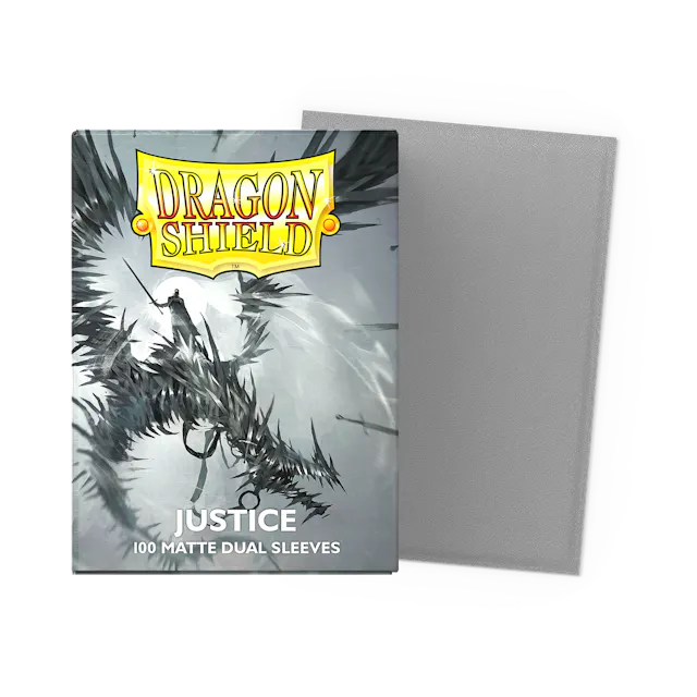 Dragon Shield Standard Size Dual Matte Sleeves - Justice - 100 Count - Deck Out Gaming