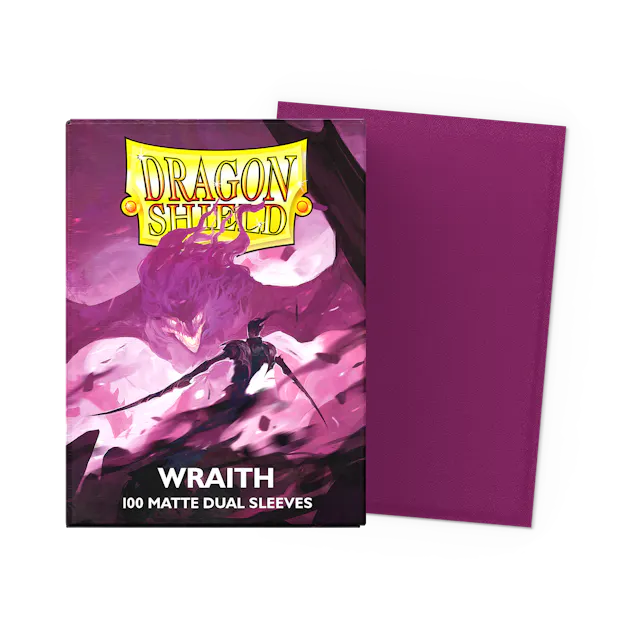 Dragon Shield Standard Size Dual Matte Sleeves - Wraith - 100 Count - Deck Out Gaming