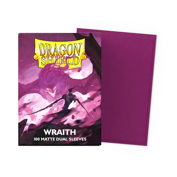 Dragon Shield Standard Size Dual Matte Sleeves - Wraith - 100 Count - Deck Out Gaming