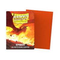 Dragon Shield Standard Size Dual Matte Sleeves - Ember - 100 Count - Deck Out Gaming