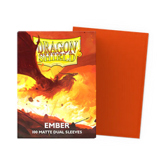 Dragon Shield Standard Size Dual Matte Sleeves - Ember - 100 Count - Deck Out Gaming