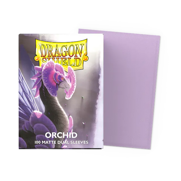 Dragon Shield Standard Size Dual Matte Sleeves - Orchid - 100 Count - Deck Out Gaming