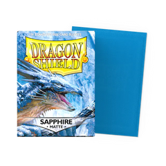 Dragon Shield Standard Size Matte Sleeves - Sapphire - 100 Count - Deck Out Gaming