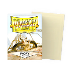 Dragon Shield Standard Size Matte Sleeves - Ivory - 100 Count - Deck Out Gaming