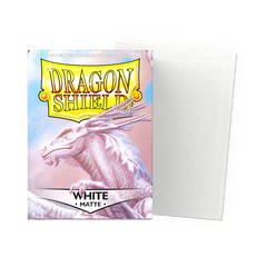 Dragon Shield Standard Size Matte Sleeves - White - 100 Count - Deck Out Gaming