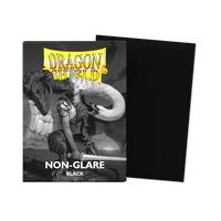 Dragon Shield Standard Size Matte Sleeves - Black Non-Glare - 100 Count - Deck Out Gaming