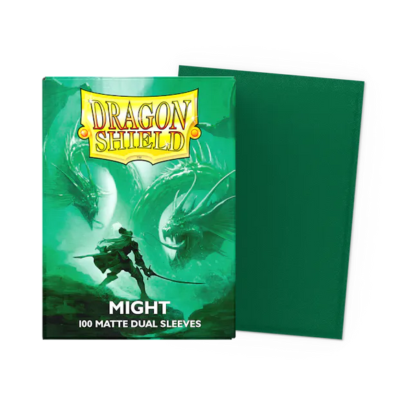 Dragon Shield Standard Size Dual Matte Sleeves - Might - 100 Count - Deck Out Gaming