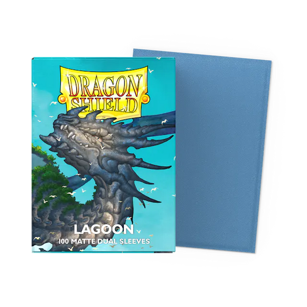 Dragon Shield Standard Size Dual Matte Sleeves - Lagoon - 100 Count - Deck Out Gaming