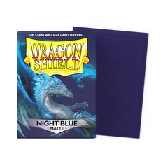Dragon Shield Standard Size Matte Sleeves - Night Blue - 100 Count - Deck Out Gaming