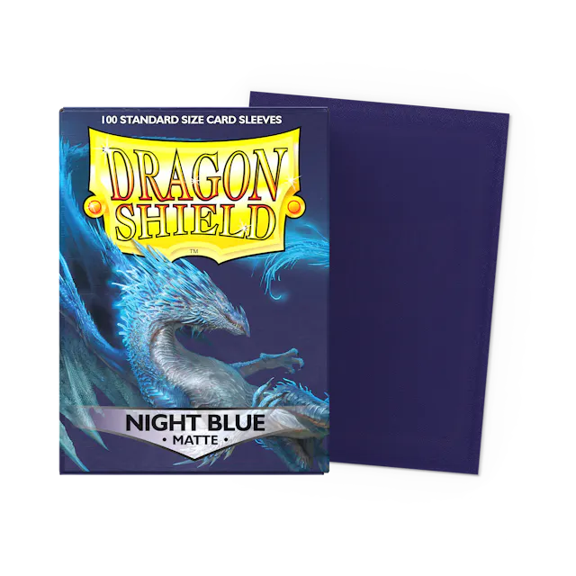 Dragon Shield Standard Size Matte Sleeves - Night Blue - 100 Count