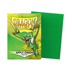 Dragon Shield Standard Size Matte Sleeves - Apple Green - 100 Count - Deck Out Gaming