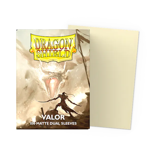 Dragon Shield Standard Size Dual Matte Sleeves - Valor - 100 Count - Deck Out Gaming