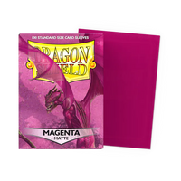 Dragon Shield Standard Size Matte Sleeves - Magenta - 100 Count - Deck Out Gaming