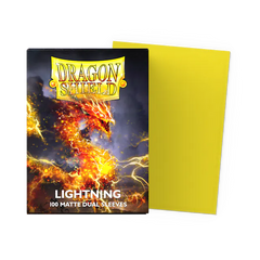 Dragon Shield Standard Size Dual Matte Sleeves - Lightning - 100 Count - Deck Out Gaming