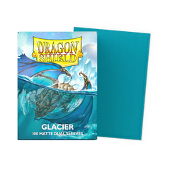 Dragon Shield Standard Size Dual Matte Sleeves - Glacier - 100 Count - Deck Out Gaming