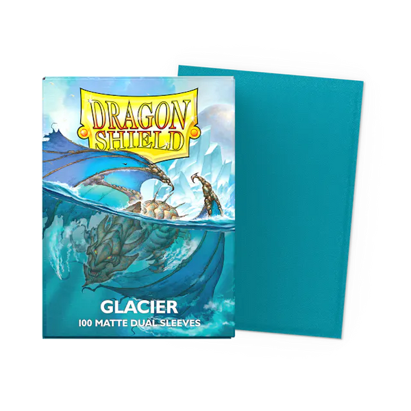 Dragon Shield Standard Size Dual Matte Sleeves - Glacier - 100 Count - Deck Out Gaming