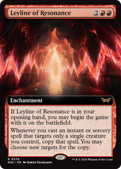 Leyline of Resonance (Extended Art) (379) [Duskmourn: House of Horror] foil - Deck Out Gaming