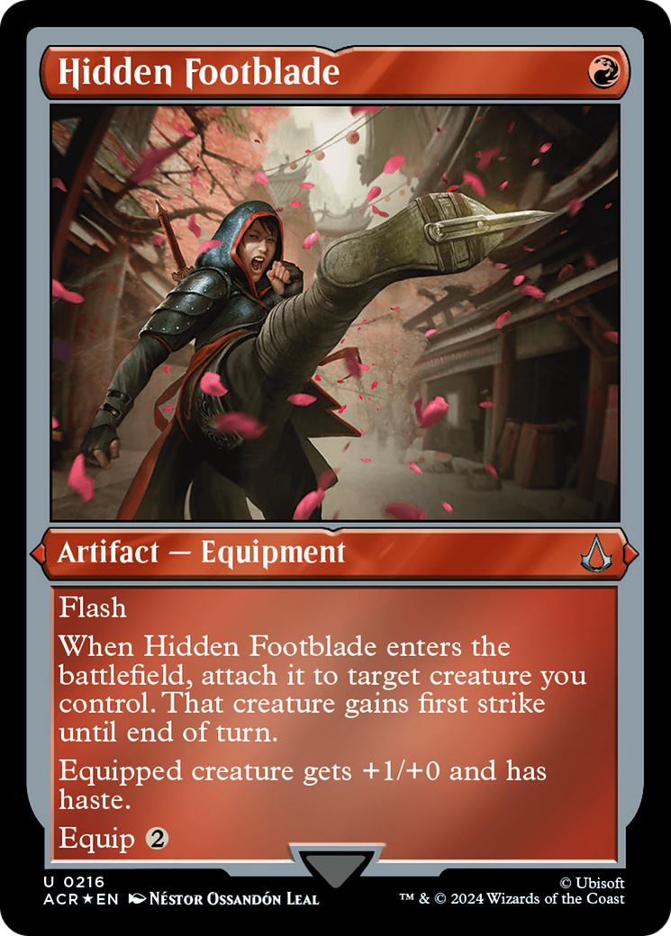 Hidden Footblade (216) [Assassin's Creed] etched - Deck Out Gaming