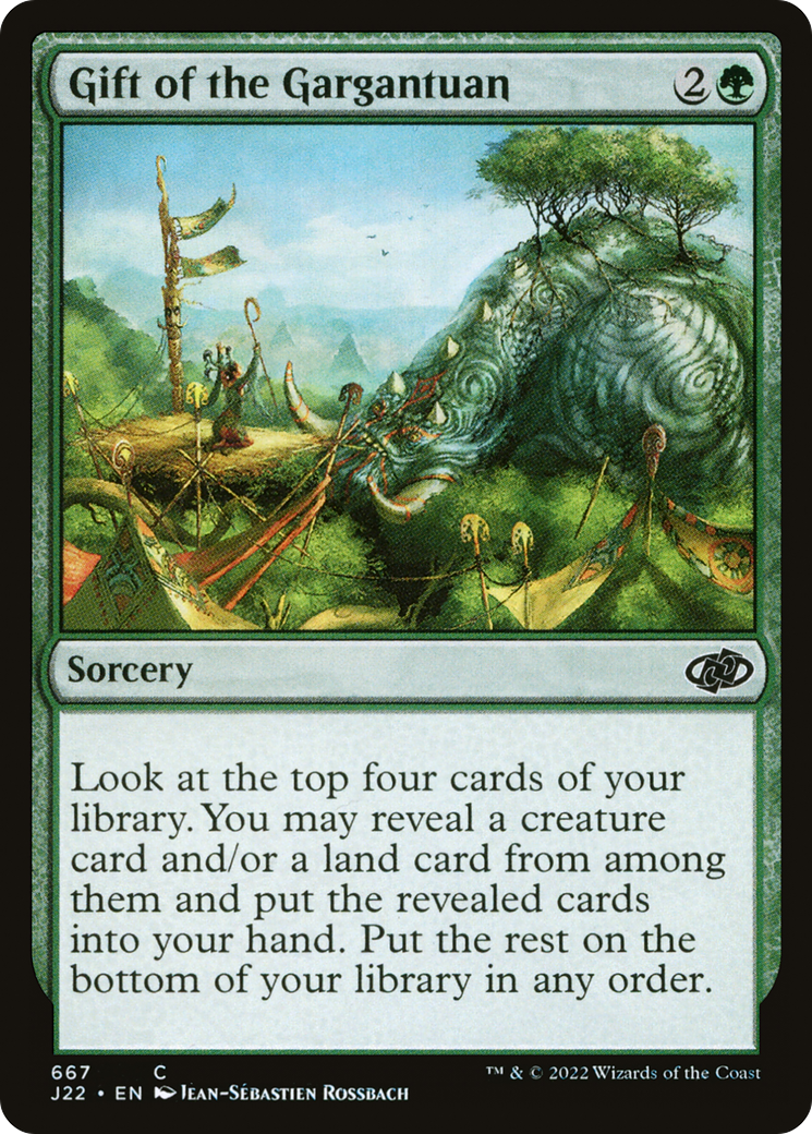 Gift of the Gargantuan (667) [Jumpstart 2022] - Deck Out Gaming