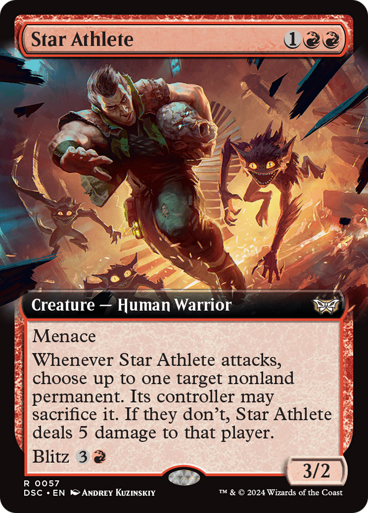 Star Athlete (Extended Art) (57) [Duskmourn: House of Horror Commander] - Deck Out Gaming