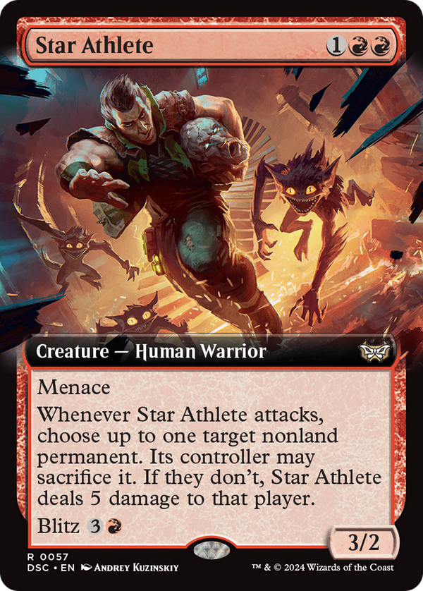 Star Athlete (Extended Art) (57) [Duskmourn: House of Horror Commander] - Deck Out Gaming
