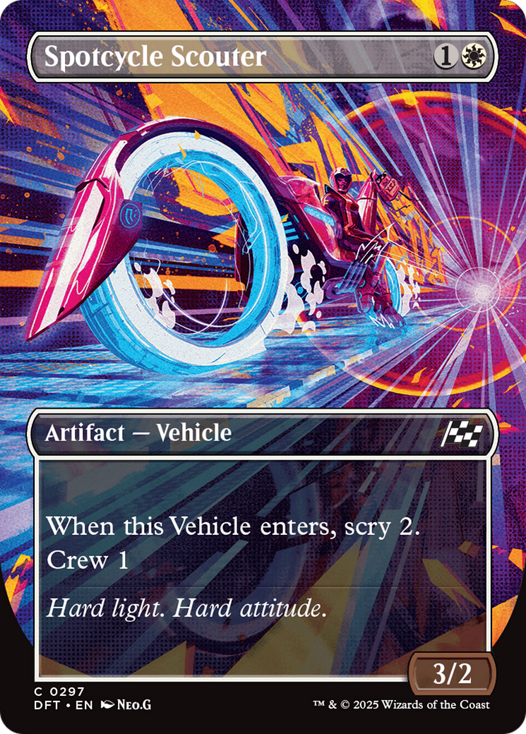 Spotcycle Scouter (Borderless) (297) [Aetherdrift] - Deck Out Gaming