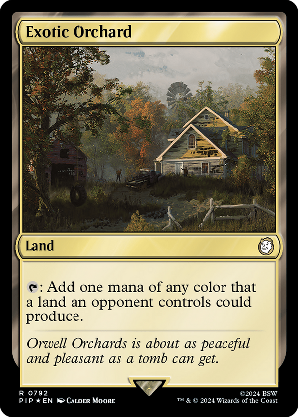 Exotic Orchard (Surge Foil) (792) [Fallout] foil - Deck Out Gaming