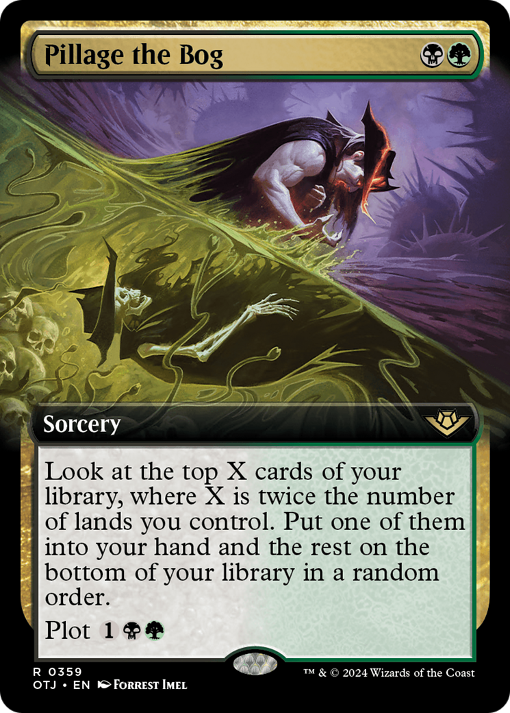Pillage the Bog (Extended Art) (359) [Outlaws of Thunder Junction] foil - Deck Out Gaming