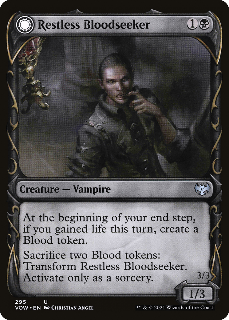 Restless Bloodseeker (Showcase) (295) [Innistrad: Crimson Vow] foil - Deck Out Gaming