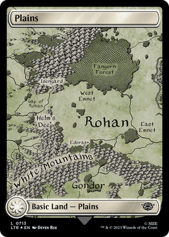 Plains (0713) (Surge Foil) (713) [The Lord of the Rings: Tales of Middle-earth] foil - Deck Out Gaming