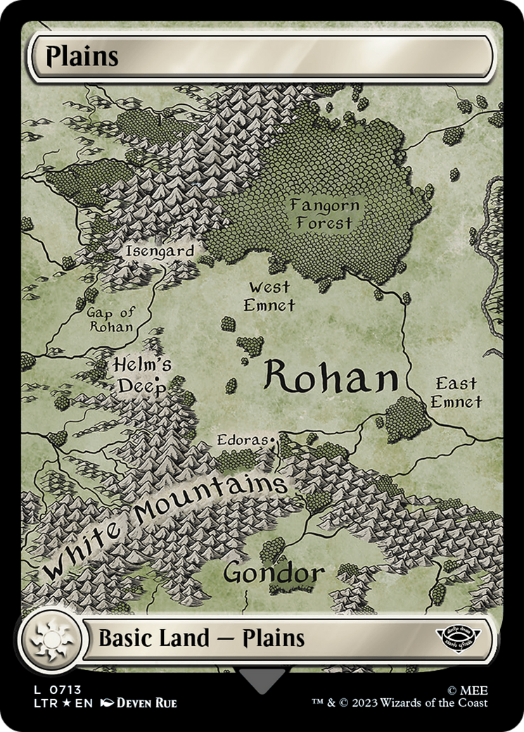 Plains (0713) (Surge Foil) (713) [The Lord of the Rings: Tales of Middle-earth] foil - Deck Out Gaming