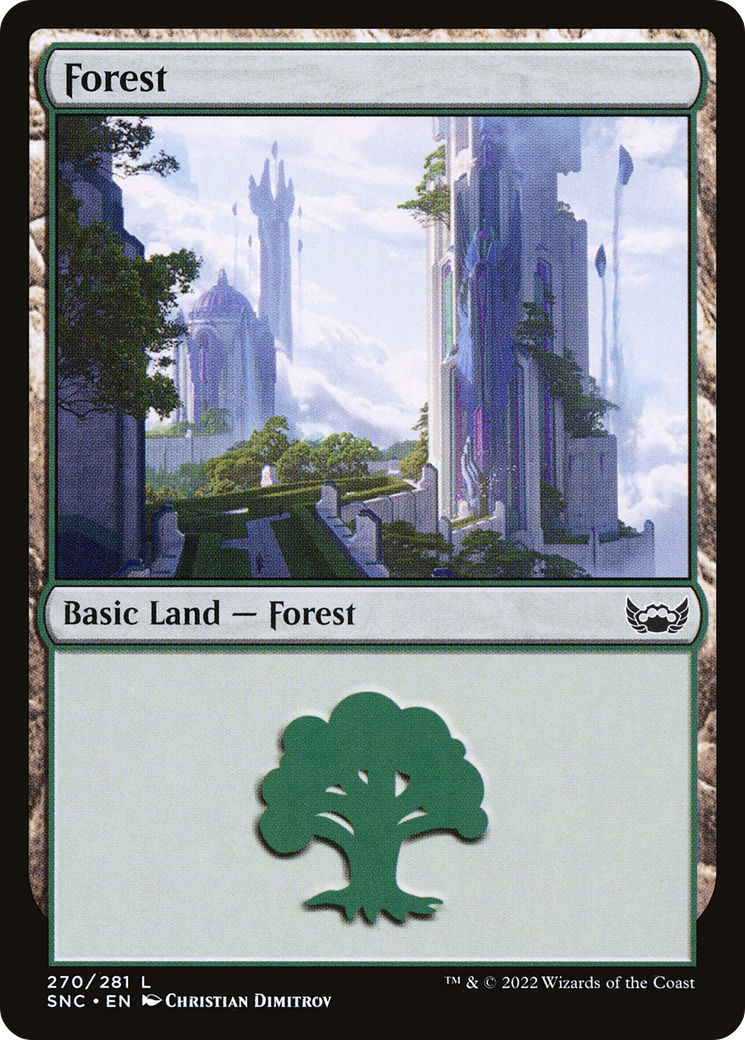 Forest (270) (270) [Streets of New Capenna] foil - Deck Out Gaming