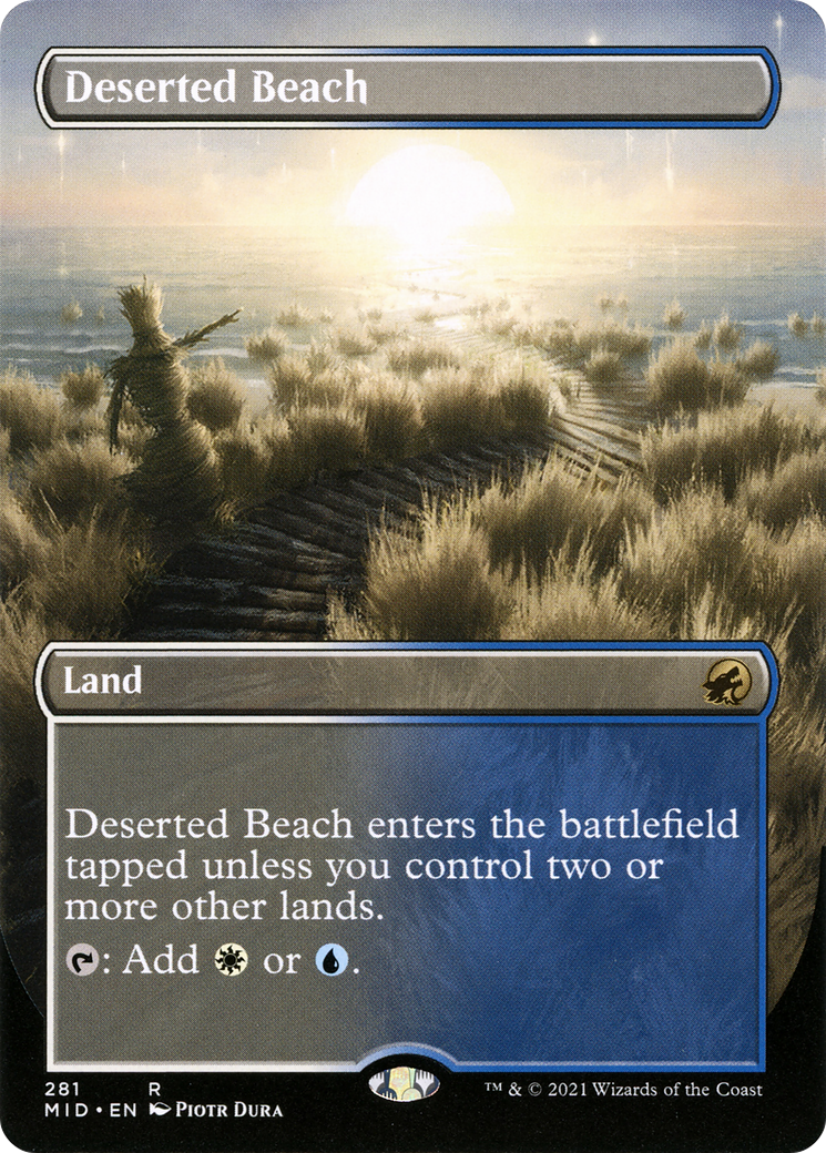 Deserted Beach (Borderless) (281) [Innistrad: Midnight Hunt] - Deck Out Gaming