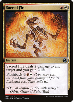 Sacred Fire (239) [Innistrad: Midnight Hunt] foil - Deck Out Gaming