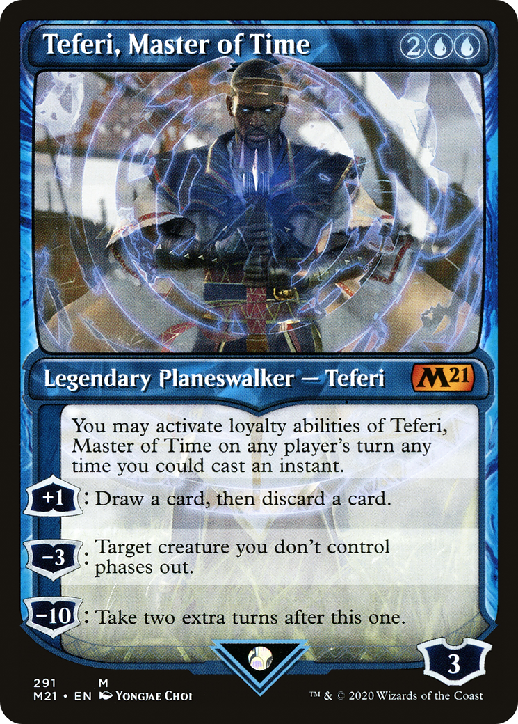 Teferi, Master of Time (Showcase) (291) (291) [Core Set 2021] - Deck Out Gaming