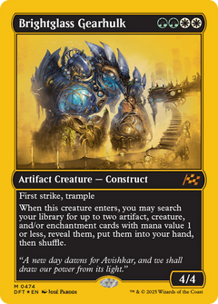 Brightglass Gearhulk (First-Place Foil) (474) [Aetherdrift] foil - Deck Out Gaming