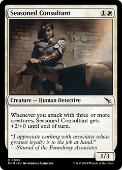 Seasoned Consultant (33) [Murders at Karlov Manor] foil - Deck Out Gaming